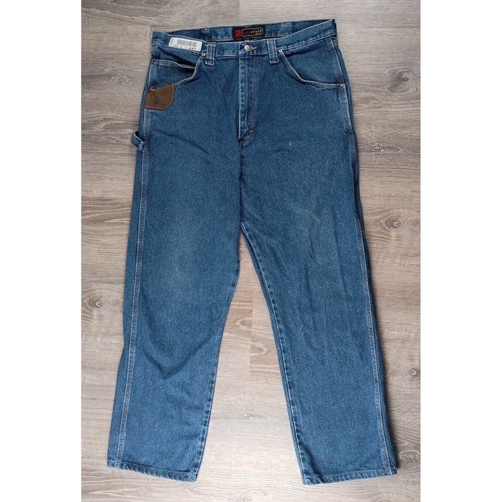 Wrangler Durashield 36 x 36 Denim Mens Workwear Jeans Carpenter High Rise Riggs*